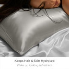 Mellanni Pure Silk Pillowcase Body Size - Perfect for Hair and Skin - Image 4