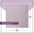CIRCLESHOME European Pillow Protectors - 100% Cotton Breathable Pillowcases - 26 X 26 Square Pillowcases - Protects Pillows from Dirt, Dust and Debris (European- 4 Pack- 26x26) - Image 7