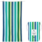 Dock & Bay Kid's Towel - for Beach Use - Quick Dry, Sand Free - Compact, Lightweight - 100% Recycled - Includes Bag - Summer - Cool Lagoon, Large (160x90cm, 63x35) by DockBay