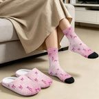Jeiento Womens Fuzzy Slipper and Socks Winter Warm Gifts for Mom,Wam Cozy Indoor Socks Comfort Home Shoes - Image 2