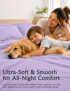 Cal King Size Sheets Set, Cooling & Soft Deep Pocket Bed Sheets, 4PC - Image 2