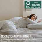 GOKOTTA Soft Pillow Cases King Size Set of 2, Luxury Silky Cooling Pillow Cases for Hot Sleepers, 100% Rayon Made from Bamboo, Envelope Closure and Reversible Pillowcases for Hair and Face(20"*36") - Image 2