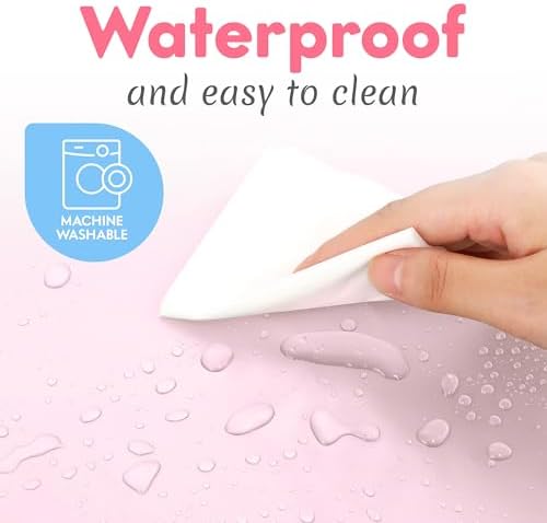 Kopi Baby Portable Diaper Changing Pad with Wipes Pocket, Classic Pink - Image 7