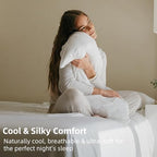 GOKOTTA Soft Standard Pillow Cases, Luxury Silky Cooling Pillow Cases for Hot Sleepers, 100% Rayon Derived from Bamboo, Envelope Closure and Reversible Pillowcases for Hair and Face(20"*26") - Image 3