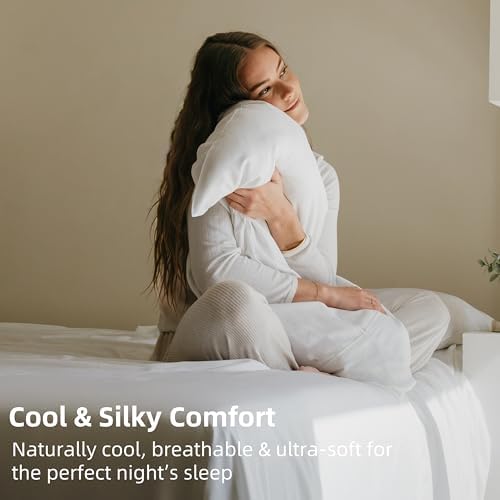 GOKOTTA Envelope Pillow Cases Queen Size 2 Pack, 100% Rayon Made from Bamboo Cooling Pillowcases Soft and Silky for Hair and Face (20"*30") - Image 3