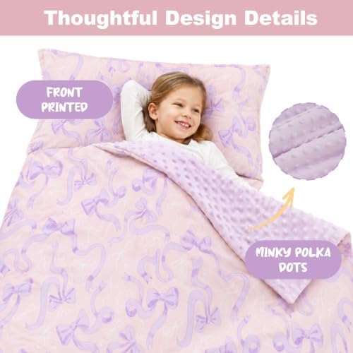 Pink Nap Mat for Toddlers Girls, Kids Sleeping Bag - Image 5
