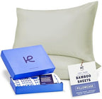 Kickoff Viscose Bamboo Pillowcase, Queen, Set of 2, 100% Organic Hidden Zippered Viscose Bamboo Pillow Case Queen Size, Cooling Pillow Cover for Hot Sleepers (20"x30", Soft Sage) by KickoffHome