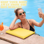 Novabright 4 Pcs Pool Seats for Edge of Pool Poolside Seating Mat with Soft Foam Pad Anti-Slip Cushion Waterproof Bath Seat Chair Poolside Accessories for Summer Outdoor Beach (Multicolor,12 Inch) - Image 5