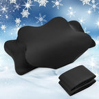 Hahafelt 2 Pcs Cooling Cervical Pillowcase, Black, Standard Size by Hahafelt
