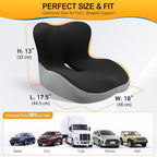 Allaboutsla Car Seat Cushion with Lumbar Support Pillow, Car Back Support - Image 6
