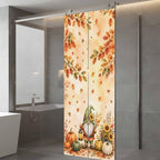 Window Privacy Film Frosted, Thanksgiving Gnomes Static Cling Door Window Covering, Fall Pumpkin Maple Leaves Sunflower UV Blocking Windows Film for Office, Hotel, Bedroom, 29.5 x 78.7 Inches - Image 5