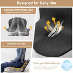 Car Seat Cushion with Lumbar Support, Office Chair Ergonomic Seat Cushion - Image 7