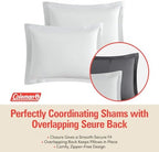 Coleman Queen Comforter Set Reversible Bed-in-a-Bag– Double-Sided Color Options, All-Season Comforter + Shams + Sheets – Perfect for Home, Cabin or Camp Use, Silver/Gray - Image 2