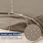 Smiry Waterproof Patio Cushion Covers, Stretch Outdoor Furniture Covers - Image 2