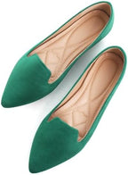 SAILING LU Women's Pointy Toe Ballets Flats PU Leather by SAILINGLUOfficial