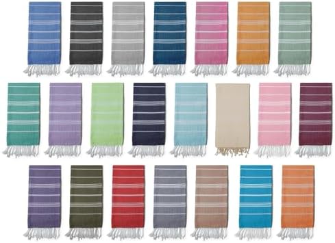Turkish Beach Towel 100% Organic Cotton Extra Large Oversized (39 x 71 Inches) Quick Dry Sand Free Light Weight Prewashed for Bath Beach Gym Yoga Travel Towel Blanket (Tangerine) - Image 4