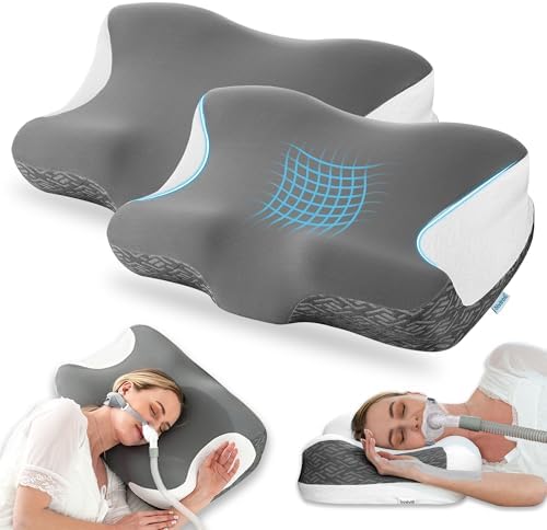 Elviros Cervical CPAP Pillow for Users to Reduce Air Leaks &Mask Pressure by Elviros