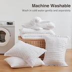 Love's cabin Seersucker White Full Comforter Set, 7-Piece Bed in a Bag - Image 6