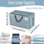 VENO 6 Pack Extra Large Heavy Duty Moving Bags with Wide Opening & Reinforced Handles, Reusable Storage Tote Bags with Strong Zippers for Clothes, College Dorm Essentials & Moving Supplies - Image 4