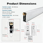 Automatic Door Bottom Seal, Recessed Drop Down Door Sweep Aluminum - Image 2