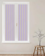 Window Privacy Film Frosted, Purple Brown Striped Reusable Static Cling Window Tints, Modern Farmhouse Vertical Stripes Heat Control Windows Films for Offices, Balcony, 29.5 x 118 Inches - Image 2
