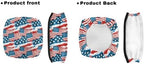 LedBack American Flag 3 Pcs Sets Rollator Walker Accessories Lightweight Rollator Walker Seat & Backrest Covers, Rollator Storage Basket for 4th of July - Image 2