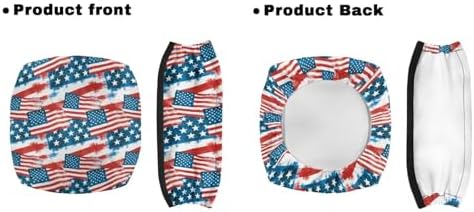 LedBack American Flag 3 Pcs Sets Rollator Walker Accessories Lightweight Rollator Walker Seat & Backrest Covers, Rollator Storage Basket for 4th of July - Image 2