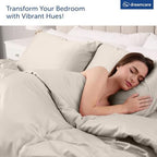 DREAMCARE King Size Sheets Set - 6 pcs Breathable Cooling Sheets King Size - Image 4
