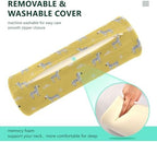 Style Zebras Sun Pastel Yellow bamboos Neck Roll Pillow Cover Round Pillow Insert almohada Redonda para Cuello - Image 4