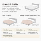 Bedsure King Comforter Duvet Insert - Bed Comforter Quilted, Navy Blue/Blue - Image 2