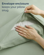 Cal King 6 Piece Bed Sheet Set - Breathable & Cooling Sheets - Eucalyptus - Image 5