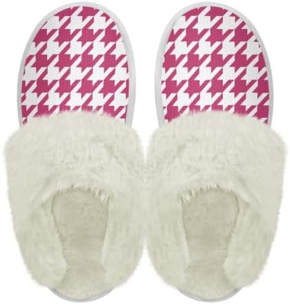 Cotton Slippers With Fluffy Edges House Slippers Non‑Slip Sole by Unknown