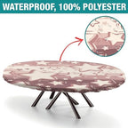 Fitted Tablecloth, Plaid Pattern Printed on Elasticated Table Cover, for Business & Events Birthday Parties, Fits for 60" x 84" Oval Tables - Image 2