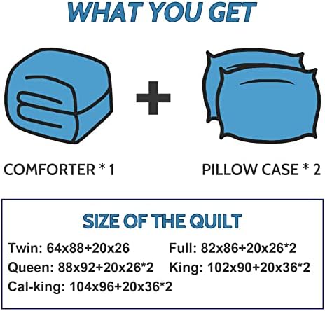 Decroom Lightweight 2 Pieces Comforter Set Twin Quilted Duvet Insert - Image 6