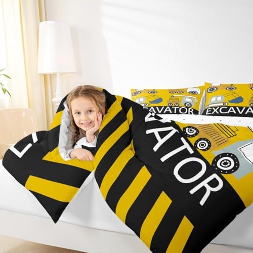 Kids Equipment Trucks Bedding Set Boys Construction Comforter Set Boys - Image 7