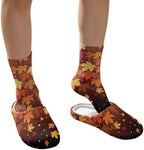 Jeiento Fuzzy Slippers and Sock Set Women's Warm Cozy Memory Foam House Shoes Soft Slip-on Slides - Image 4