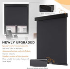 Persilux Blackout Window Shades for Home, Cordless Roller Shades with Valance, Thermal Insulated Fabric Window Blinds, UV Protection Blinds for Indoor Windows, Office and Bedroom (Black,70"W x 64"H) - Image 2