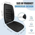 Car Seat Cushion, Memory Foam Cushion with Back Support, Black - Image 5