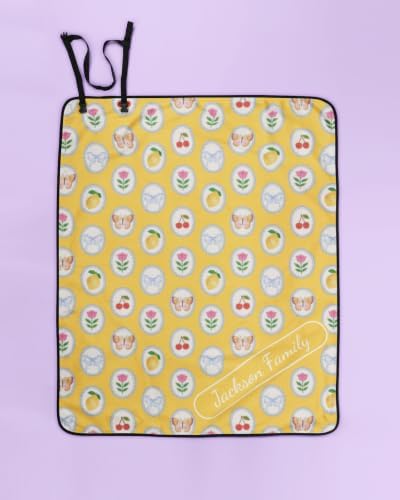 Custom Picnic Blanket, Personalized Waterproof Outdoor Blanket by Tidalcolors