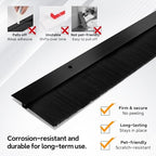 4 Pack Retsun Black Door Sweep, 1.5 in x 39.37 in, 13ft Total - Image 3