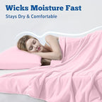 DOWNCOOL Cooling Comforter King Size, Blanket with Cooling Pillowcases - Image 4