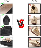 KUNWFNIX Women Ballet Flats Rhinestone Wedding Ballerina Shoes Foldable Sparkly Comfort Slip on Flat Shoes - Image 6
