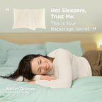 Breescape Cooling Pillow Cases King Size Set of 2, BlendTek™ Cooling Technology for Hot Sleepers & Night Sweats, Silky Soft Cool Pillowcases for Hair & Skin Care, 20" x 36", Ivory - Image 5