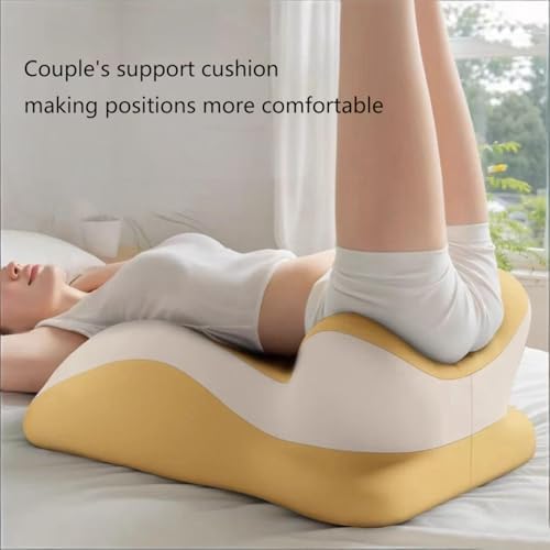 Adjustable Intimacy & Pregnancy Support Pillow - Ergonomic Foam Wedge Cushion for Back Pain, Sitting, Lying, Multi-Position with Removable Washable Cover (Light Gray) - Image 5