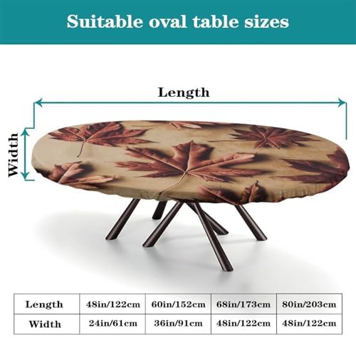 Oval Fitted Tablecloth, Plaid Pattern Printed on Elastic Table Cover, for Parties & Celebrations Holiday Dinners, Fits for 42" x 60" Oval Tables - Image 4