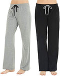 U2SKIIN 2 Pack Pajama Pants for Women Soft, Cotton Comfortable Womens Lounge Lightweight Sleep Pj Bottoms by U2SKIIN