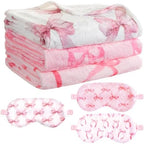Fanfanwin 6 Pcs Sleepover Party Supplies for Girls, Cute Bow, Pink by Fanfanwin