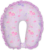 iscream Silky Fleece 12" Neck Support Pillow for Comfort and Travel - Forever Floral by iscream