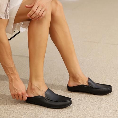 Go Tour Men's Premium Genuine Leather Casual Slip on Loafers Breathable Driving Shoes Fashion Slipper - Image 3