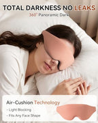 3D Sleep Mask for Side Sleepers, 100% Blackout, Hardware-Free, 1.3 oz - Image 2